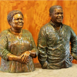 Portrait Busts of Mr and Mrs Shongwe