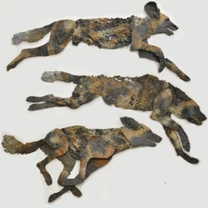 The Race - Wild Dogs Textured Relief